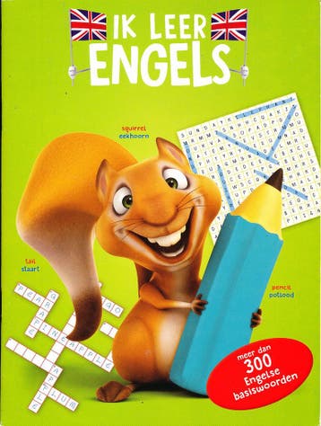 Ik leer Engels, groen met een eekhoorn (per stuk), Verzenden, Nieuw