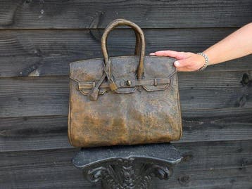 Sculpture, Bronze Birkin Bag Sculpture - 37 cm - Bronze -, Antiquités & Art