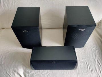 Kef - Q 15.2 SPEAKERS & Q95c (centraal) en boekenplank, TV, Hi-fi & Vidéo