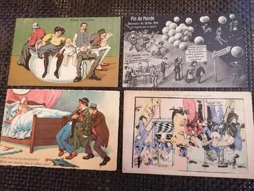Fantasie - België 110 ansichtkaarten humor, felicitaties -