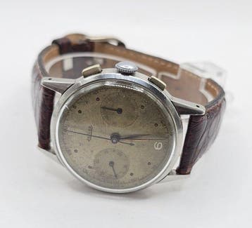 Jaeger - Stahl Armbanduhr - Chronograph - Kaliber Universal, Nieuw