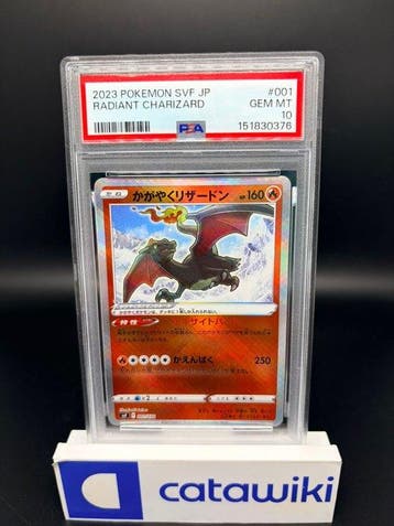Pokémon - 1 Graded card - Radiant Charizard 001/038 PSA 10 -