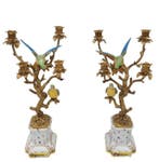 Chandelier (2) - Porcelaine, Bronze