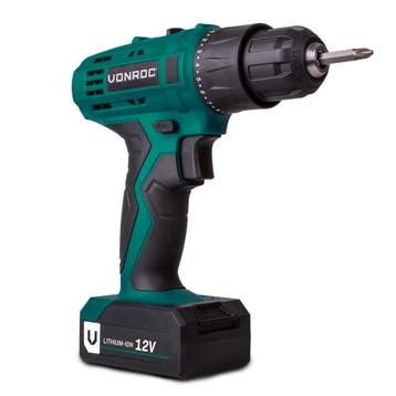 Accuboormachine 12V | Incl. 1x accu, oplader, schroefbits en, Verzenden, Nieuw