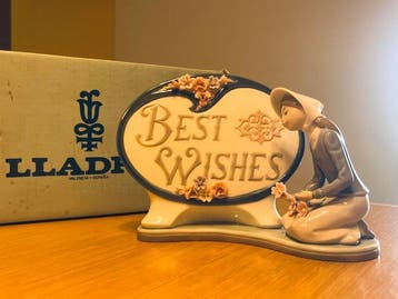 Lladró - José Puche - Sculpture, Best Wishes - 14 cm -, Antiquités & Art