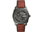 Fossil Machine FS5900 - Herenhorloge 42 mm - Bruin eco-leer, Verzenden, Nieuw