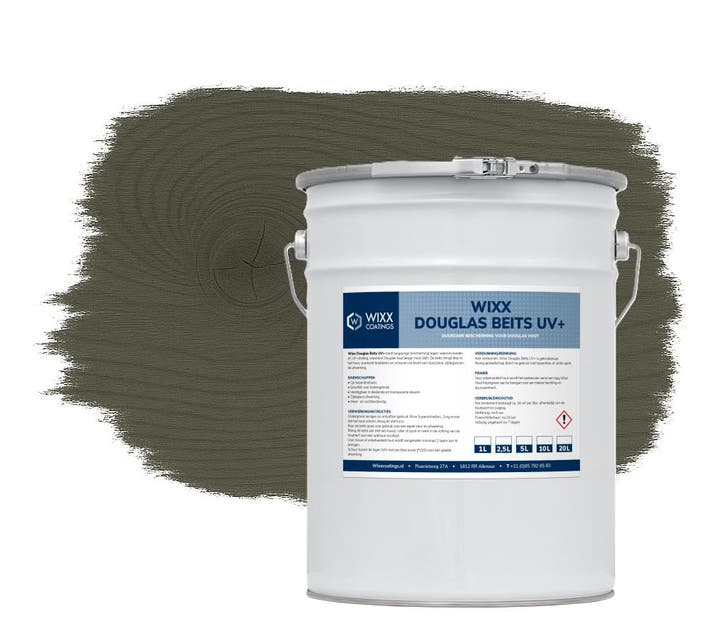 Wixx Douglasbeits UV+ Grijs 2.5L, Doe-het-zelf en Bouw, Verf, Beits en Lak, Grijs, Nieuw, Verzenden