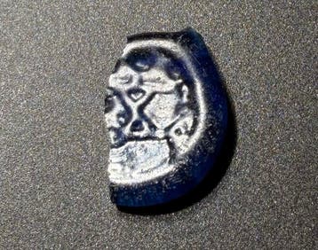 Romain tardif / protobyzantine Verre Jeton de jeu rare /