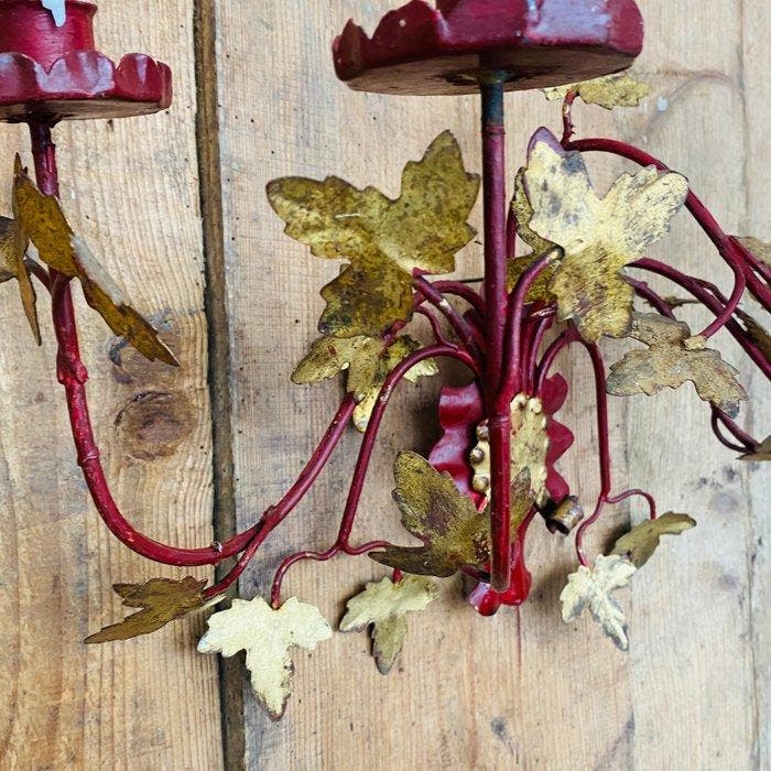 Chandelier - Fer forgé - Applique murale en fer forgé, Antiek en Kunst, Kunst | Designobjecten