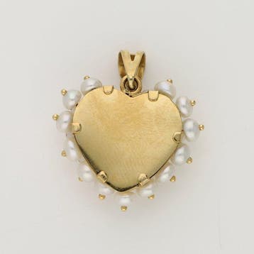 Pendentif - 18 carats Or jaune - Perles deau douce