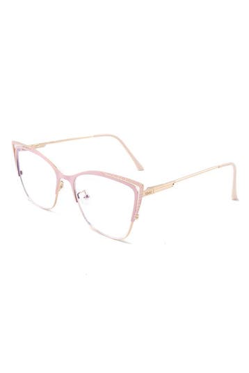 KIMU® Computerbril Cat Eye Roze Montuur Doorzichtige Glazen, Ophalen of Verzenden