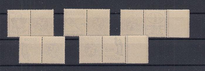 België 1930 - Pubs - PU 49/53, Timbres & Monnaies, Timbres | Europe | Belgique