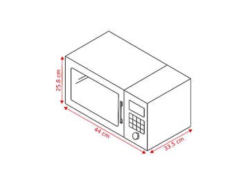 Koenic -  Microgolfoven Met Grill (kmw 2221 B) - Zwart, Elektronische apparatuur, Verzenden, Draaiplateau, Minder dan 45 cm, Microgolfoven