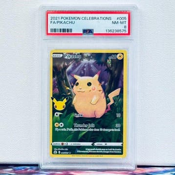 Pokémon Graded card - FA/PIKACHU #005 - Pokémon - PSA 8