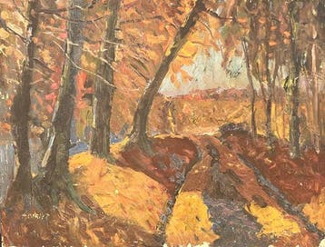 Albert Malet (1912-1986) - Paysage Ecole de Rouen