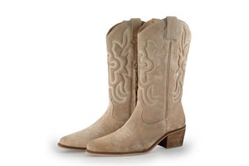 Manfield Cowboy laarzen in maat 39 Beige, Verzenden, Beige, Zo goed als nieuw, Manfield