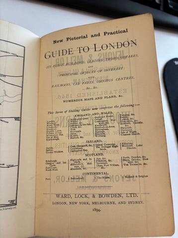Ward, Lock and Bowden’s - London - 1894