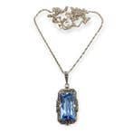 Zonder minimumprijs - Halsketting Zilver - Art Deco