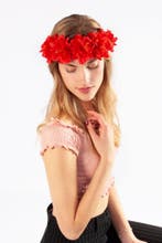 Bloemenkrans Haar Hibiscus Rood Hawaii Rode Bloemen Haarband, Kleding | Dames, Ophalen of Verzenden, Nieuw