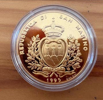 San Marino. 5 Scudi 1995