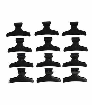 Styling Tool – Kappersklemmen – Zwart – Set van 12, Nieuw