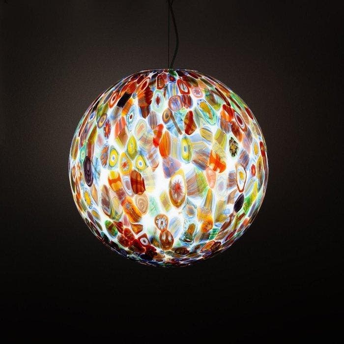 Plafondlamp - Glas - Hanglamp 40 cm, Antiquités & Art, Antiquités | Éclairage