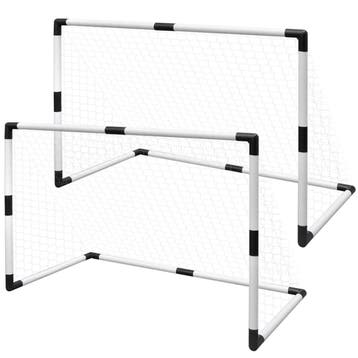 vidaXL 2-delige Minidoeltjesset met net 91,5x48x61 cm, Sports & Fitness, Verzenden