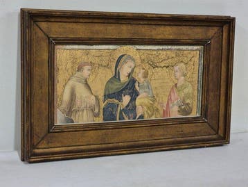 Objets religieux et spirituels - Bois - 1940-1950 - Plaque