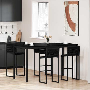 vidaXL Staande Bartafel Bewerkt hout Rechthoekig, Verzenden, Nieuw