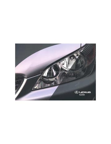 1999 LEXUS IS200 BROCHURE ENGELS, Livres, Ophalen of Verzenden
