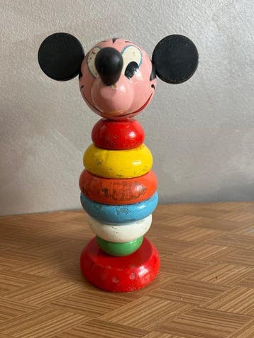 Giocattolo di legno - Speelgoed Topolino impilabile