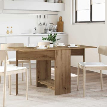 vidaXL Eettafel 138 x 70 x 73,5 cm Bewerkt hout Artisanaal, Verzenden