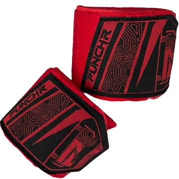 PunchR™ Boks- Handbandages 400 cm Rood, Sport en Fitness, Verzenden, Nieuw, Overige, Vechtsportbescherming