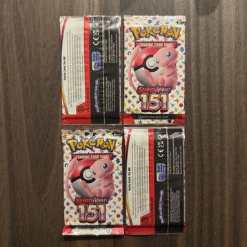 Pokémon - 4 Booster pack - 4x 151 English Booster Pack -