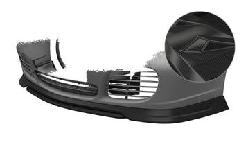 Cupspoilerlip met ABE voor Porsche 911/996 CSL831-C, Verzenden