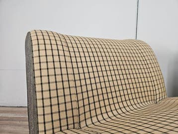 Fauteuil - Modulaire fauteuils in stof met ruitdessin -