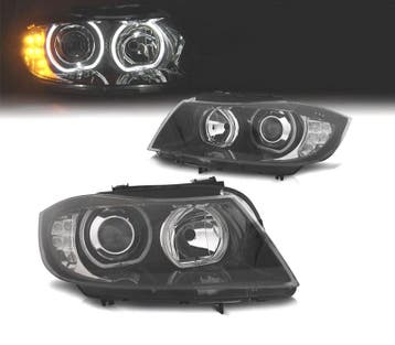 PHARES POUR BMW SÉRIE 3 E90 E91 05-12 ANGEL EYES LED CLIGNOT, Autos : Pièces & Accessoires, Verzenden