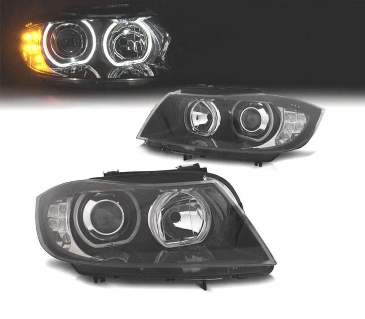 PHARES POUR BMW SÉRIE 3 E90 E91 05-12 ANGEL EYES LED CLIGNOT, Auto-onderdelen, Verlichting, Verzenden