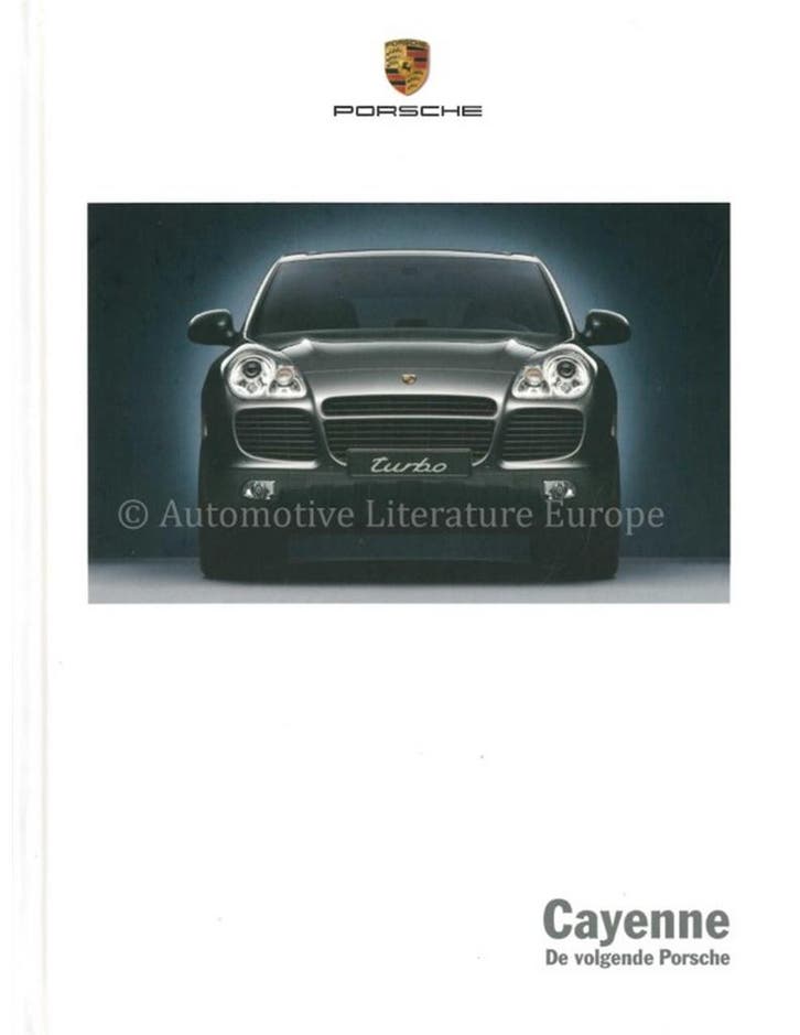 2004 PORSCHE CAYENNE HARDCOVER BROCHURE NEDERLANDS, Livres, Autos | Brochures & Magazines, Enlèvement ou Envoi