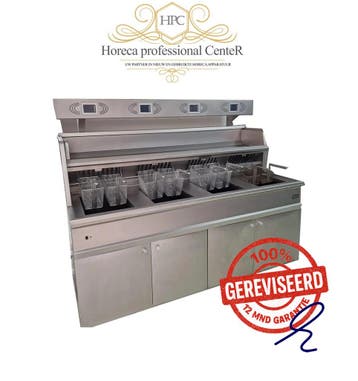 Hegro 4 pans gereviseerde Hoog rendement bakwand friteuse, Ophalen of Verzenden, Nieuw in verpakking