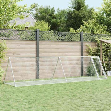 vidaXL Konijnenhok 400x105x91 cm gegalvaniseerd staal, Verzenden