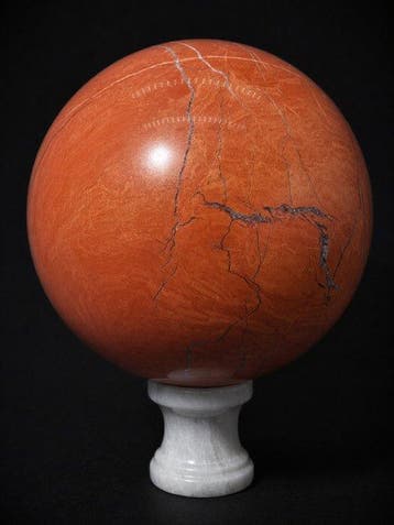 Zuid-Afrikaanse Rode Jaspis Bol | Diep levendig rood met