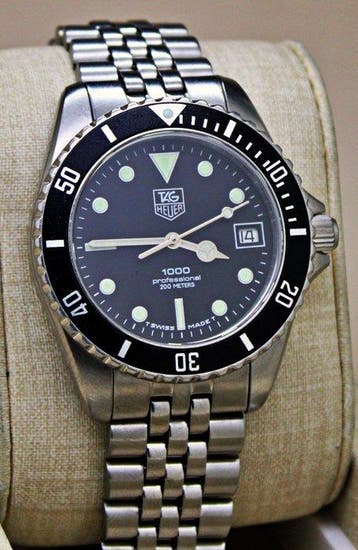 TAG Heuer - 1000 Professional Black Dial Ref.980.013B Swiss
