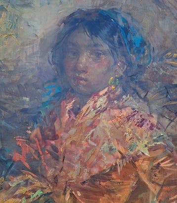 Giacomo Moretti (1939) - Ritratto di ragazza