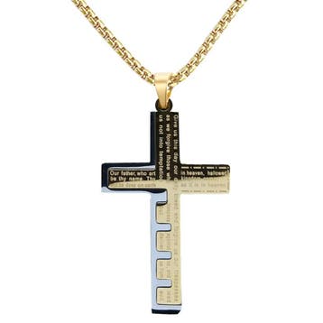 Fako Bijoux - Cubaans Kruis Key Voor Mannen - Ketting Met, Verzenden, Nieuw