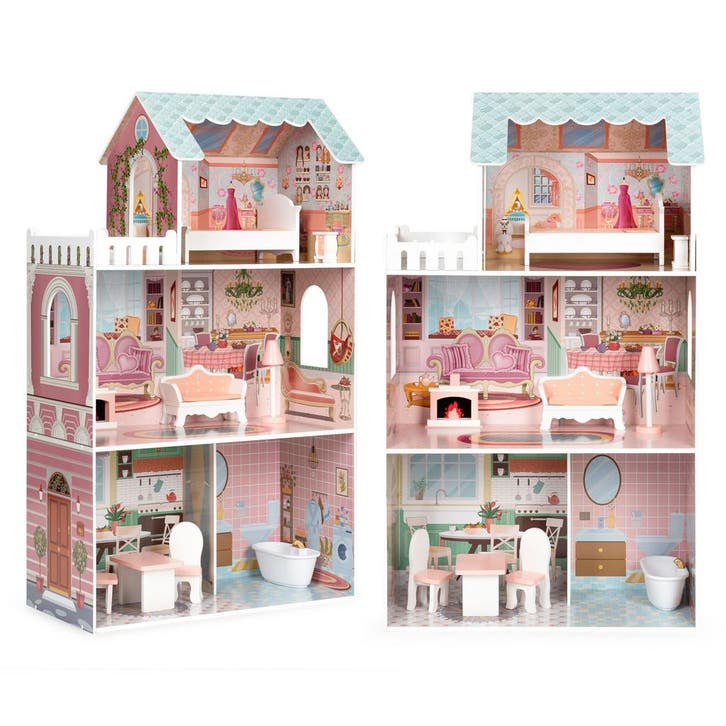 Poppenhuis Barbie 106cm (Hout) | Tweede kansje | OP = OP, Kinderen en Baby's, Speelgoed | Poppenhuizen, Zo goed als nieuw, Poppenhuis