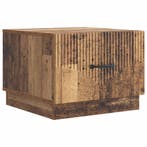 vidaXL Salontafel met lade Oud hout 49 x 50 x 37 cm Bewerkt, Verzenden, Nieuw