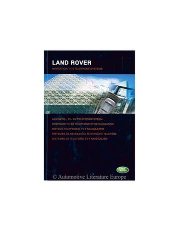 2006 LAND ROVER NAVIGATIE, TV EN TELEFOONSYSTEEM INSTRUCTI.., Ophalen of Verzenden
