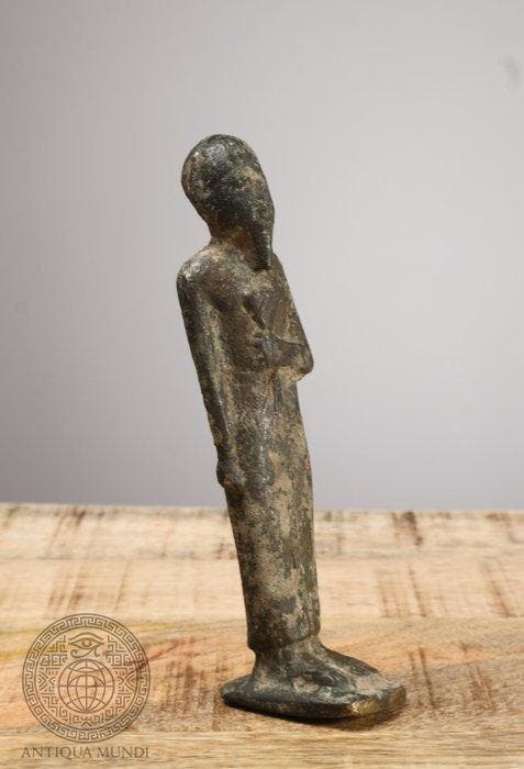Oude Egypte, late periode Oudegyptische bronzen beeld van de, Antiek en Kunst, Antiek | Overige Antiek
