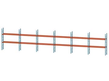 Palletstelling 22,2 m - 7 staanders 4530 + 24 liggers 3600mm, Ophalen of Verzenden